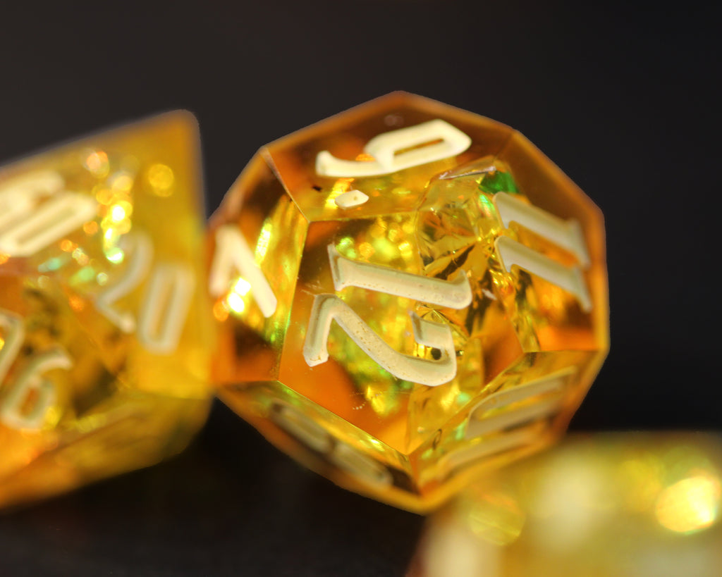 Tymora's Devotion - Handmade Polyhedral Dice Set