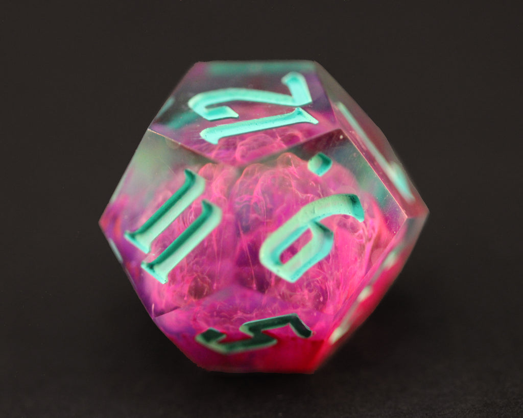 Circle of spores - Handmade Polyhedral Dice Set