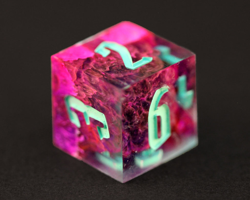 Circle of spores - Handmade Polyhedral Dice Set