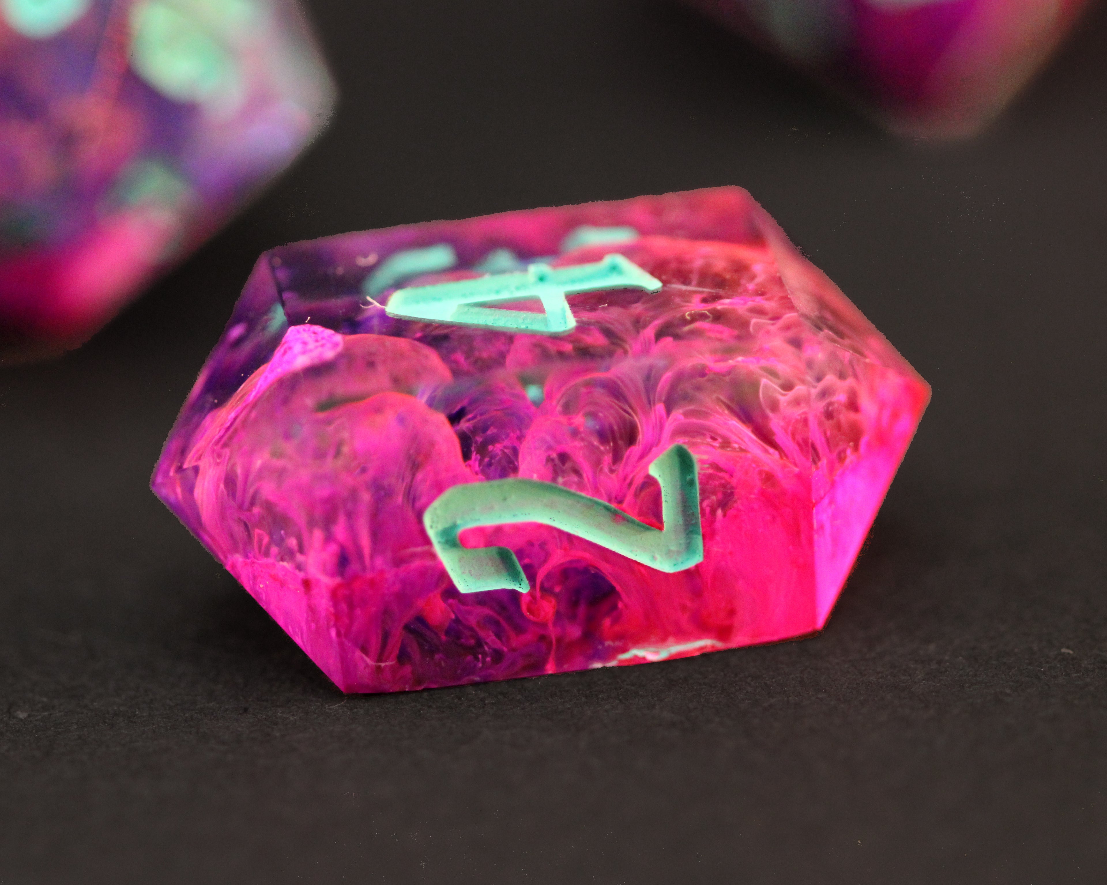 Circle of spores - Handmade Polyhedral Dice Set