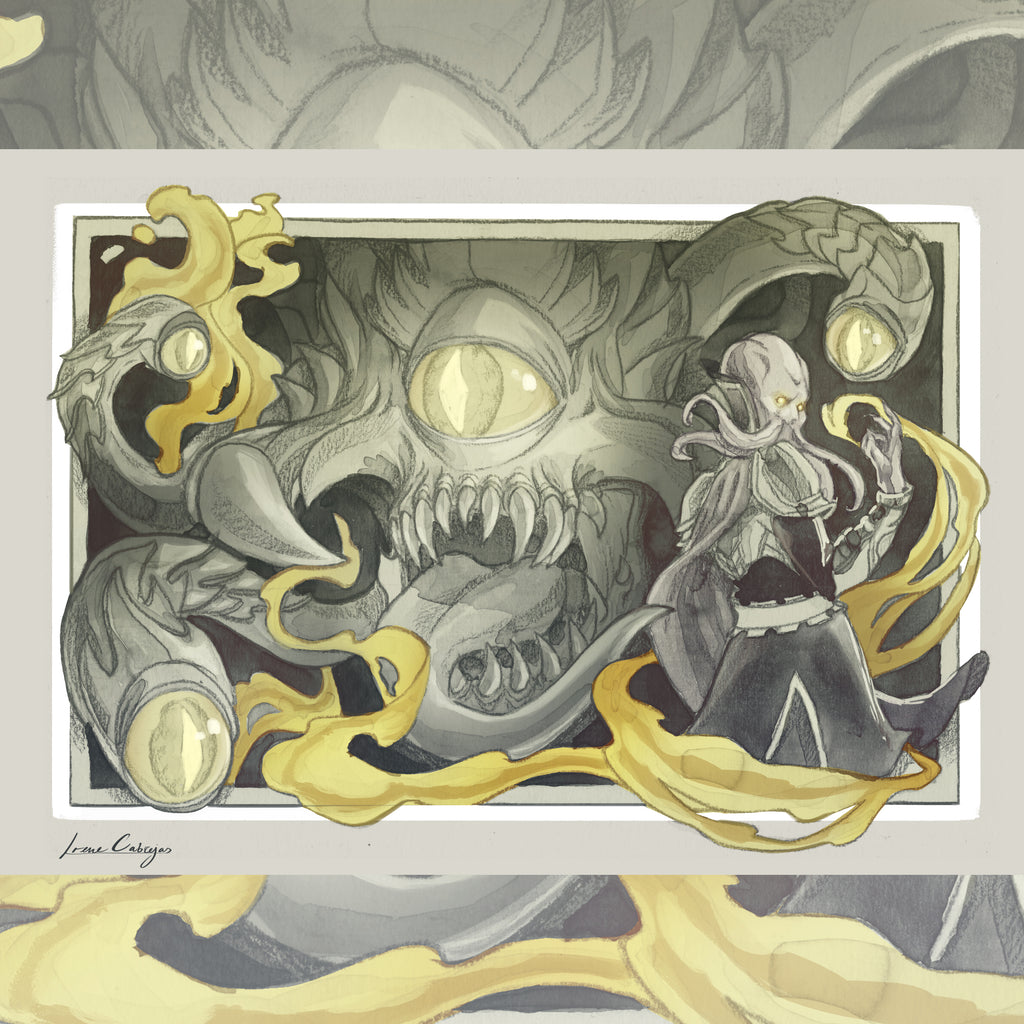 Mindflayer and Beholder - Print