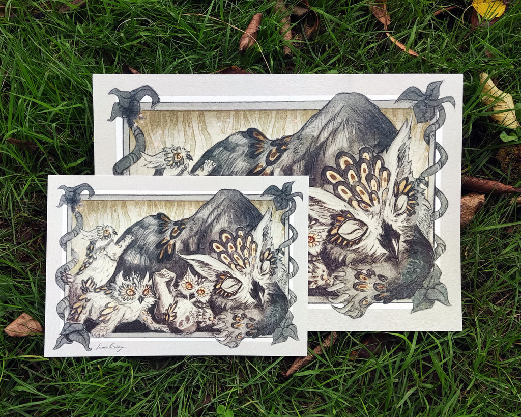 Owlbear family - Print