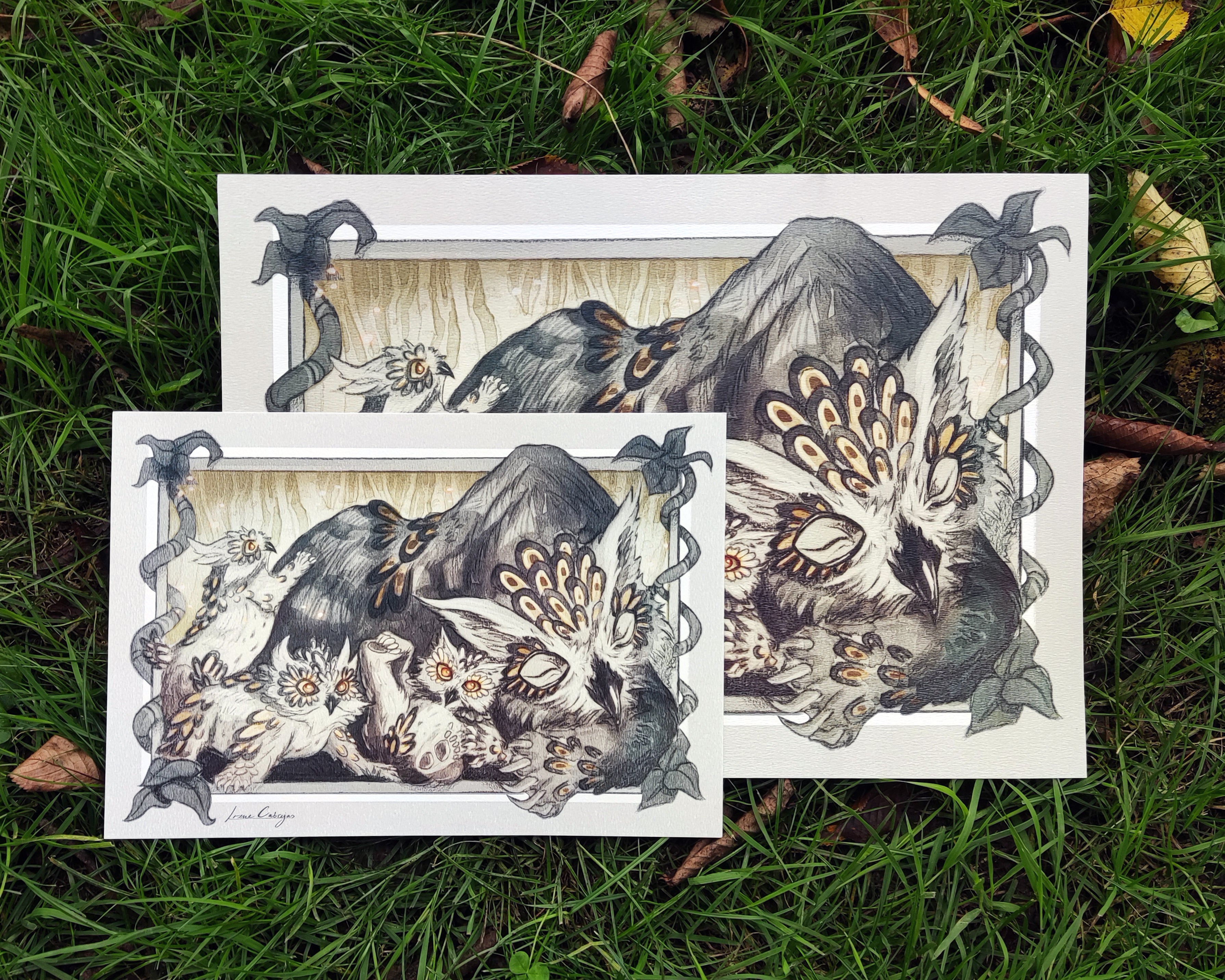Owlbear family - Print