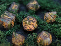 Secrets of the oak three - Handmade Polyhedral Dice Set
