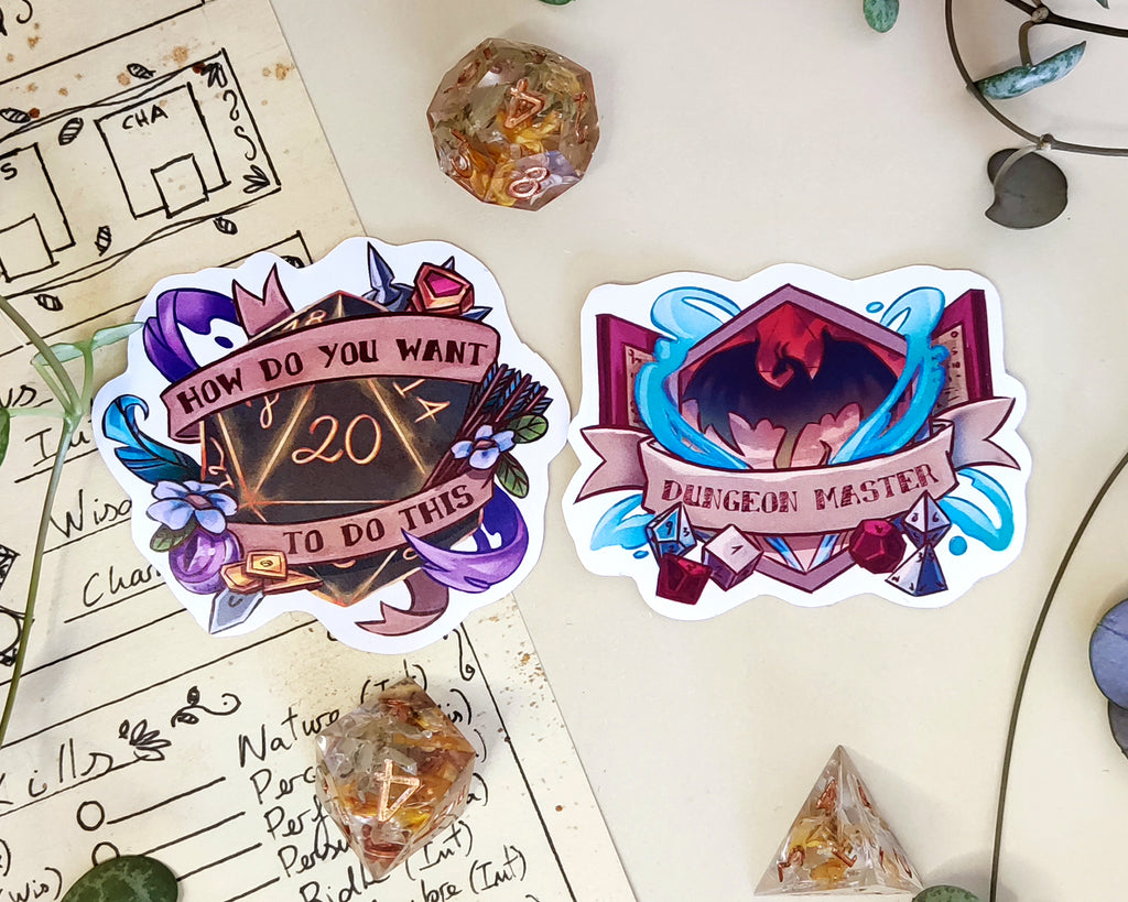 Dungeons and Dragons Class Stickers